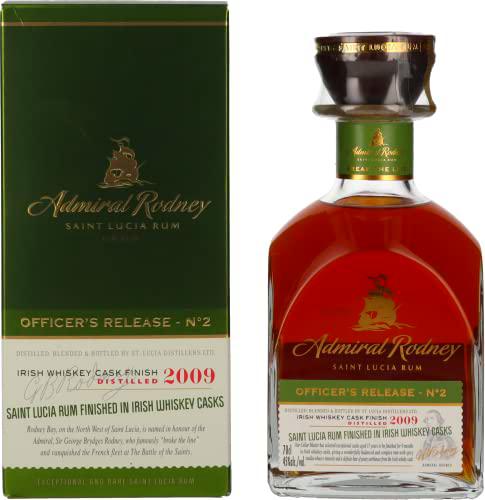 Admiral Rodney OFFICER'S RELEASES - Nº2 Saint Lucia Rum IRISH WHISKEY CASK FINISH 2009 45% Vol