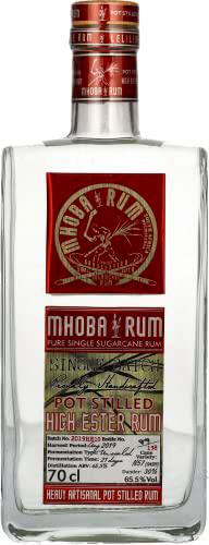 Mhoba Rum Pot Stilled HIGH ESTER Rum 65,5% Vol. 0,7l