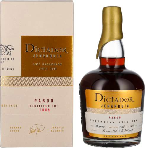 Dictador JERARQUÍA 35 Years Old PARDO Rum 1985 40% Vol