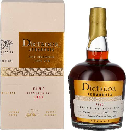 Dictador JERARQUÍA 40 Years Old FINO Rum 1980 43% Vol