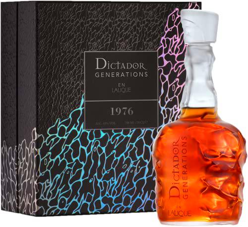 Dictador Generations en LALIQUE 1976 43% Vol. 0,7l in Giftbox with Sample 0,03l