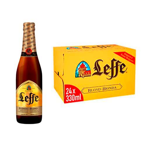 Leffe Blonde Cerveza - Pack de 24 Botellas x 33 cl