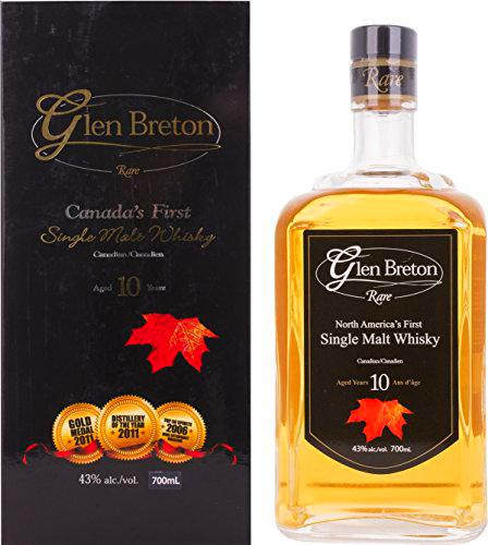 Glen Breton Rare 10 Years Old Canada's Only Single Malt Whisky in Gift Box