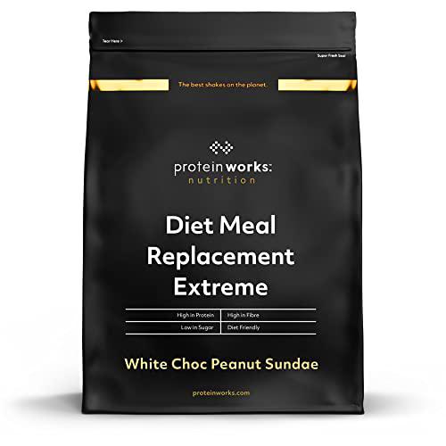 Sustitutivo de Comidas Extreme | Helado de Chocolate Blanco Y Cacahuetes | Comida Nutricionalmente Completa | Vitaminas Potenciadoras del Sistema Inmune | THE PROTEIN WORKS | 1kg