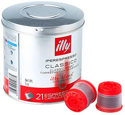 Illy caffè Iperespresso 21 Cápsulas Tueste Classico 6 Pack de 21 Cápsulas