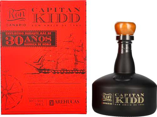 Arehucas CAPITAN KIDD 30 Años Ron Canario 40% Vol. 0,7l in Giftbox