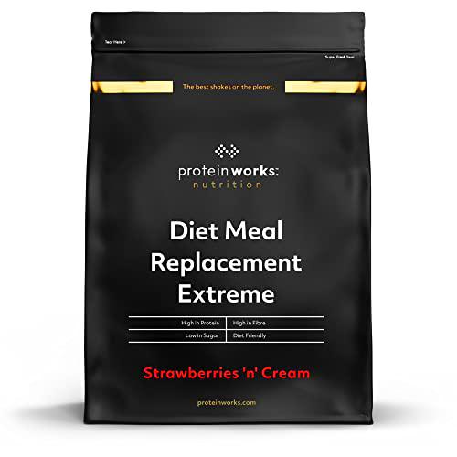 Sustitutivo de Comidas Extreme | Fresas Con Nata | Comida Nutricionalmente Completa | Vitaminas Potenciadoras del Sistema Inmune | THE PROTEIN WORKS | 2kg