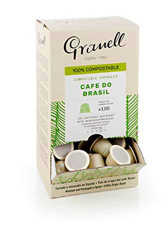 Granell - Espresso Café Do Brasil | Cafe Brasileño Capsulas Compatibles Nespresso 100% Café Arabica