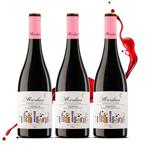 Bodegas Sierra Norte - Pack 3 Botellas de Vino Tinto Mariluna Magnum