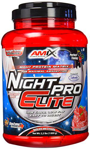 AMIX - Proteína Isolada Night Pro Elite - Gran Aporte de Aminoácidos Ramificados