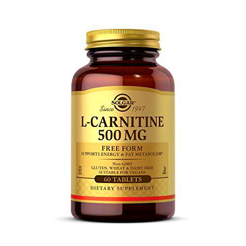 Solgar L-Carnitina Comprimidos de 500 mg, Envase de 60