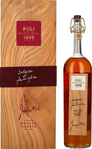 Poli Grappa Barrique Solera di Famiglia 55% Vol. 0,7l in Holzkiste