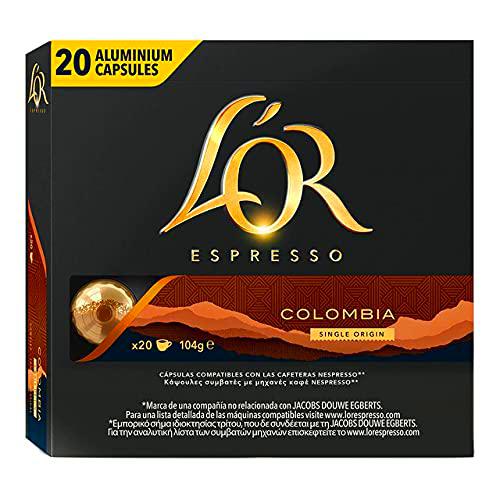 L'Or Espresso Café Colombia Intensidad 8 - 200 cápsulas de aluminio compatibles con máquinas Nespresso