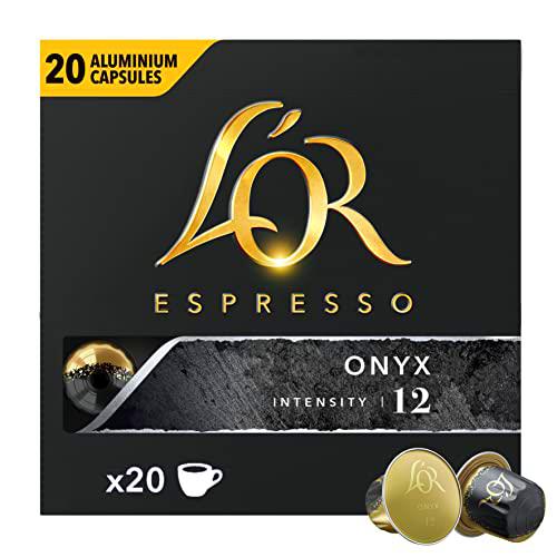 L'Or Espresso Café Onyx Intensidad 12, 10 Paquetes de 20 cápsulas