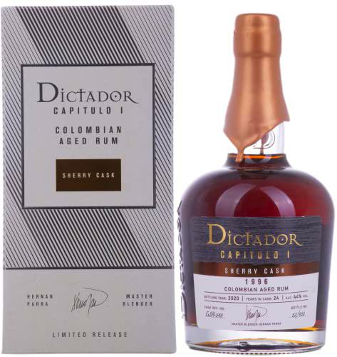 Dictador CAPITULO I 24 Years Old Sherry Cask Colombian Aged Rum 1996 44% Vol