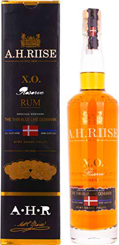 A.H. Riise X.O. Reserve Rum THE THIN BLUE LINE DENMARK 40% Vol