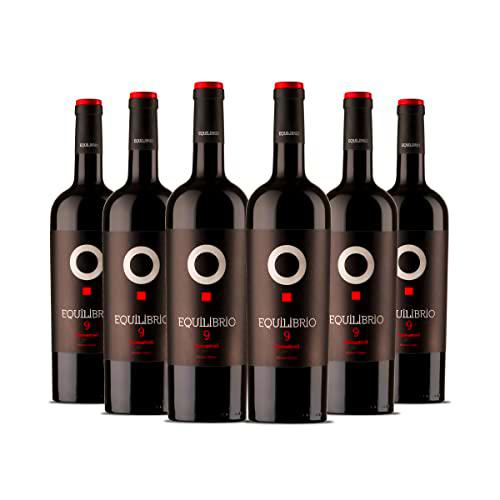 Bodegas Sierra Norte - Caja 6 Botellas de Vino Tinto Equilibrio 9 meses -100% Monastrell