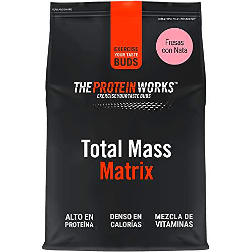 THE PROTEIN WORKS Total Mass Matrix | Ganancia Muscular | Para Ganar Masa| Fresas con Nata | 5kg