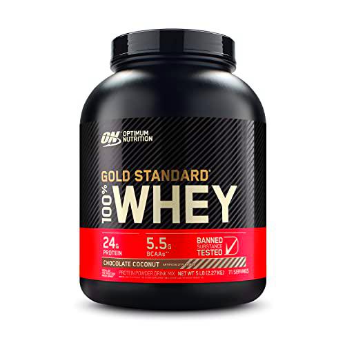 Optimum Nutrition Nutrición Óptima - Gold Standard 100% Whey Chocolate Coconut 5Lbs 2200 g