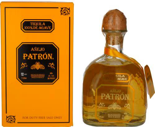 Patrón Tequila Añejo 40% Vol. 1l in Giftbox