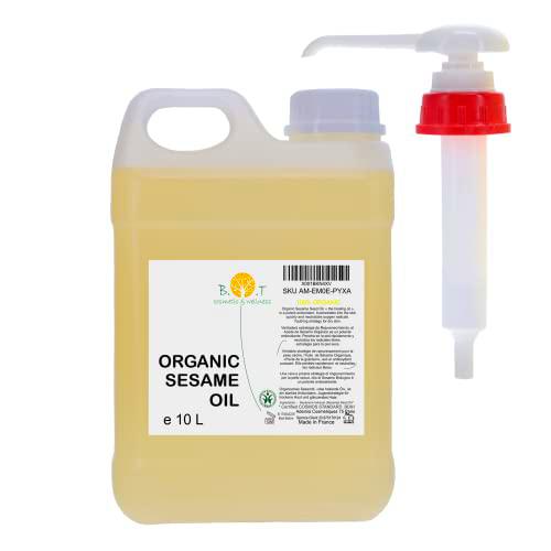 Aceite de Sésamo BIO 100% Puro. Presion en Frio de Semillas de Sesamo con Certificado Ecologico