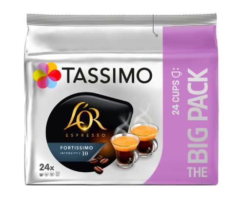 TASSIMO L'Or Café Fortissimo - 5 paquetes de 24 cápsulas: Total 120 unidades