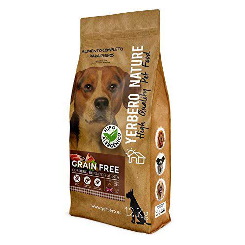 YERBERO Nature Grain Free de Cordero Comida para Perros SIN Cereales 12kg