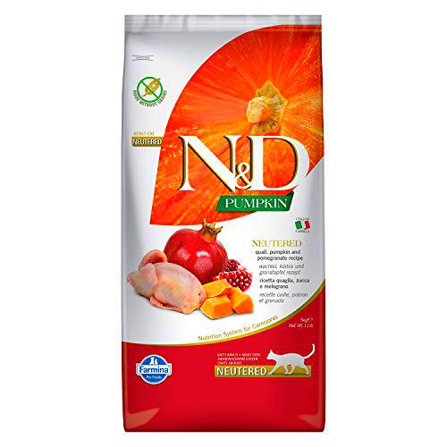 Farmina N&amp;D Pumpkin Neutered Codorniz, Calabaza y Granada, 5 kg