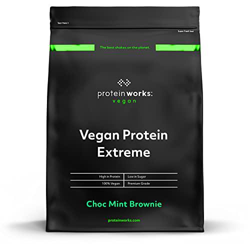 Proteína Vegana Extreme | Brownie de Chocolate con Menta | 100% A Base De Plantas | Mezcla de 5 Proteínas | THE PROTEIN WORKS | 1kg