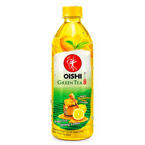 OISHI - Té Verde Miel Limón, pack de 24 (24 X 500 ML)