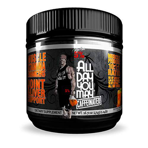 5% Nutrition - Rich Piana All Day You May Caffeinated (25 serv) 1 Unidad 500 g