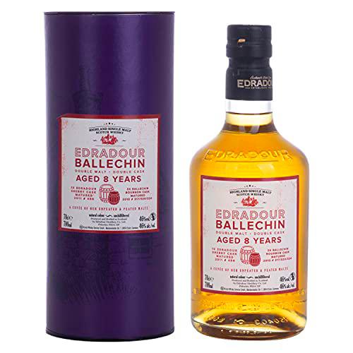 EDRADOUR Ballechin 8 Years Old Double Malt Double Cask 46% Vol