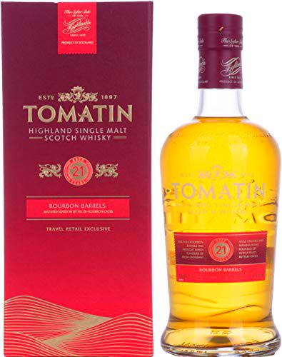 Tomatin 21 Years Old Bourbon Casks Travel Retail Exclusive 46% Vol