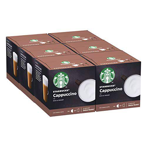 STARBUCKS Cappuccino De Nescafe Dolce Gusto Cápsulas De Café 6 X Caja De 12 Unidades