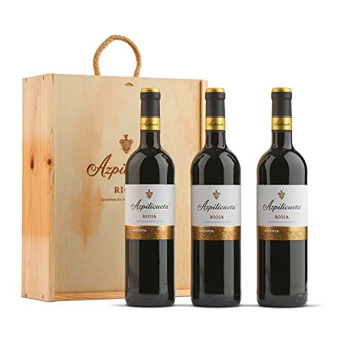 Azpilicueta Reserva Caja de madera Premium 3 botellas D.O.Ca Rioja Vino