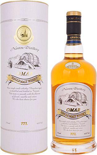 Nantou Destilería Omar Bourbon Cask Whisky de Malta Individual, 700 ml