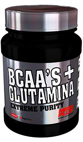 MEGA PLUS BCAA'S + GLUTAMINA EXTREME PURITY - Complemento alimenticio a base de aminoácidos ramificados y glutamina