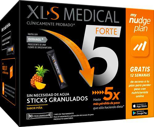 XLS Medical Forte 5 Sticks + Plan Nudge, Servicio De Nutricionistas Gratis