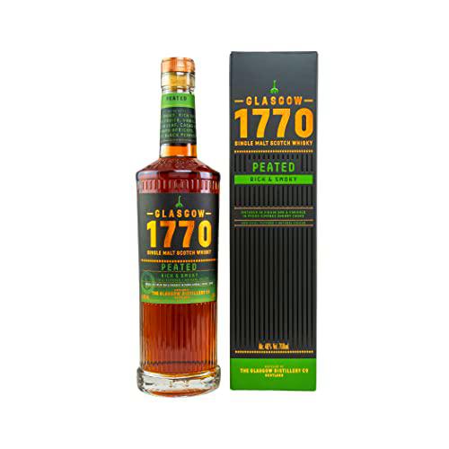 1770 glassgow Single Malt Scotch Whisky Peated Rich &amp; Smoky 46% Vol