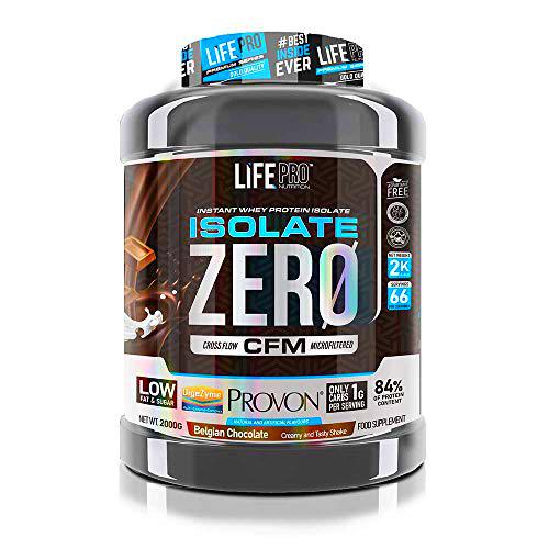 Life Pro Isolate Zero 2Kg | Suplemento Deportivo de Aislado de Proteína de Suero 87%