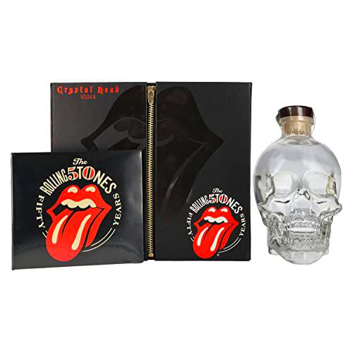 Crystal Head Vodka Rolling Stones Edition 40% Vol. 0,7l in Giftbox with CD