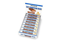 Weider Barrita de Proteína 32%. Sabor Chocolate. Libre de grasas trans (24 x 60 g)