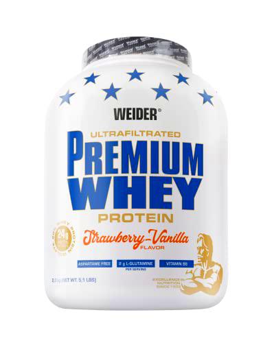 Weider Premium Whey, CFM, 2g de L-Glutamina por toma