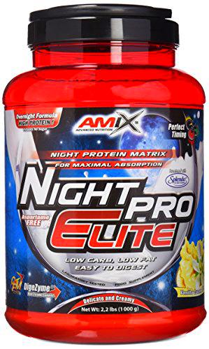 AMIX - Proteína Isolada Night Pro Elite - Gran Aporte de Aminoácidos Ramificados