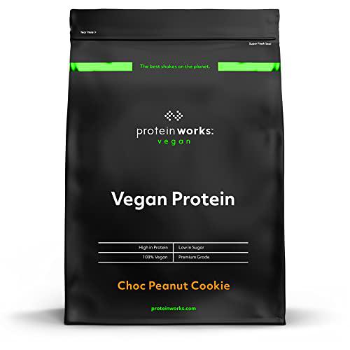 Proteína Vegana | Galleta de Chocolate y Cacahuete | 100% A Base de Plantas | Sin Gluten | Ecológico | Bajo en Grasas | THE PROTEIN WORKS | 2kg