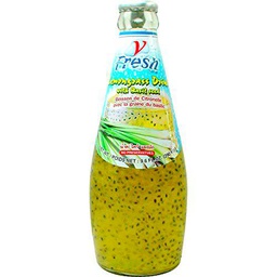 V-Fresh Bebida de citronela y semillas de albahaca paquete de 24 x 290 ml 0.29 ml