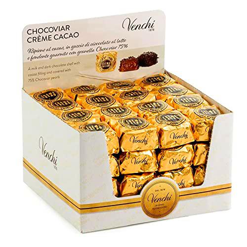 Venchi - Chocoviar Crème Suprema Pack - Chocolate Negro relleno de Crema Suprema y Avellanas IGP Piamonte