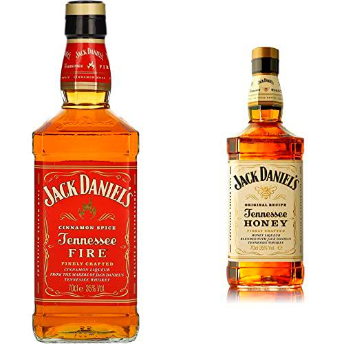 Jack Daniel's Fire Whiskey, 70 cl + Honey Whiskey, 70 cl