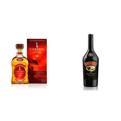 Cardhu 12 años, whisky escocés single malt, 700 ml + Baileys Irish Cream Original