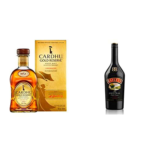 Cardhu Gold Reserve, whisky escocés single malt, 700 ml + Baileys Irish Cream Original